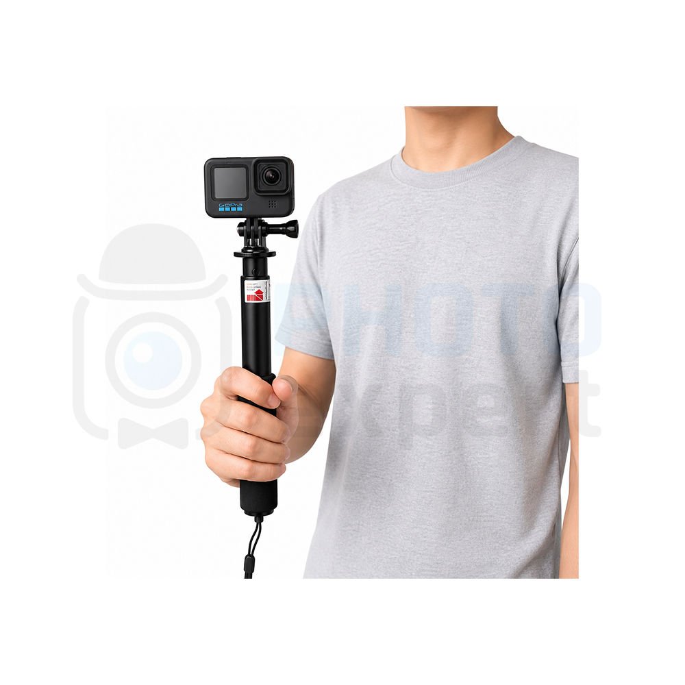 Monopied pentru cameră sau cameră de acțiune, cu cap sferic