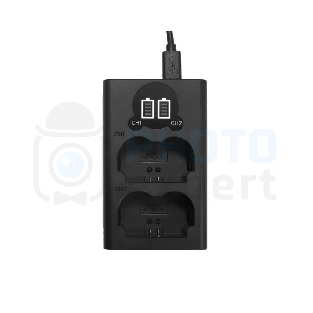 Încărcător Fujifilm BC-W235 cu două sloturi pentru NP-W235